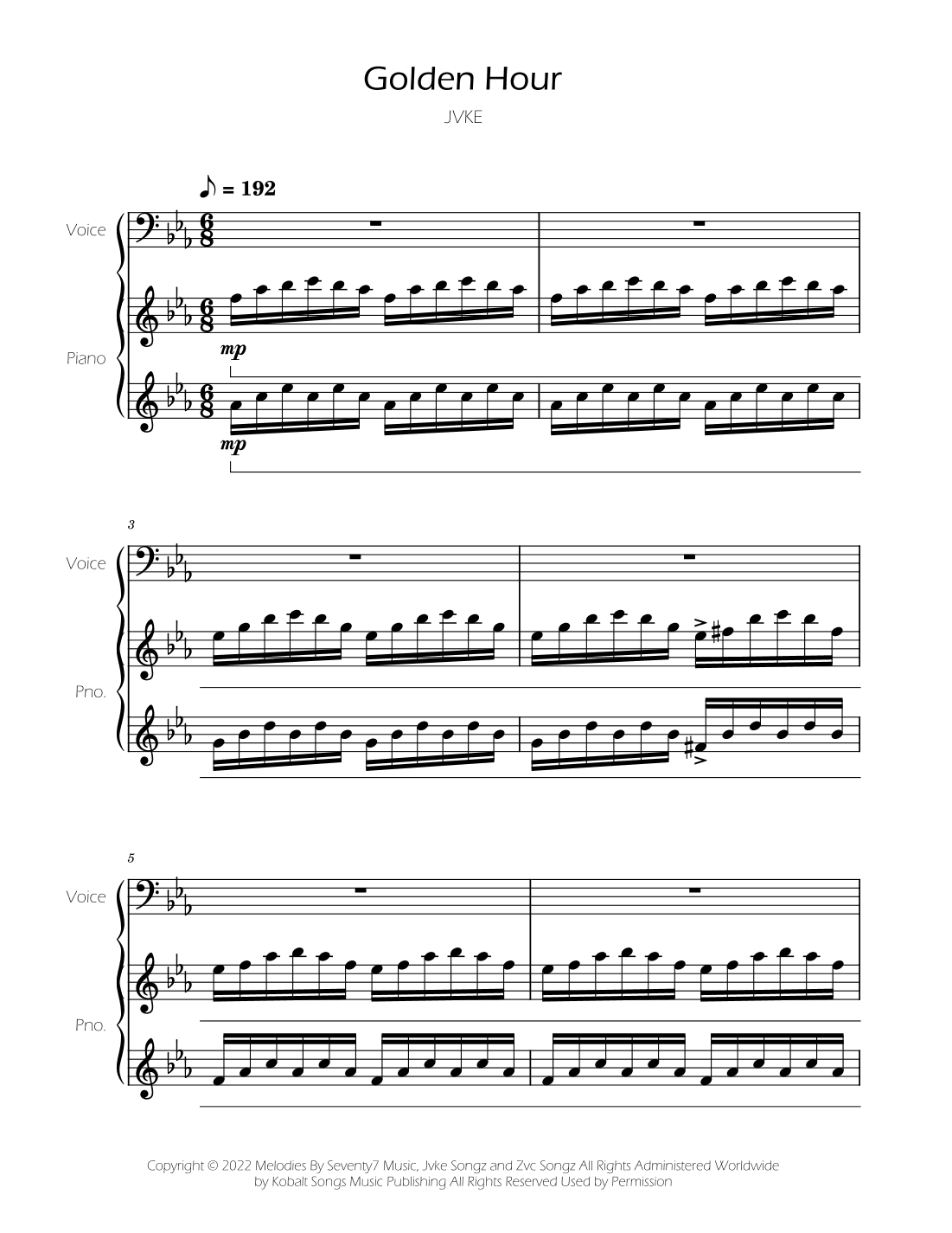 Golden Hour (arr. Ygor Nunes)