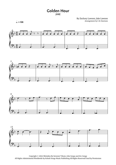 Golden Hour (arr. C. B. Harrison)
