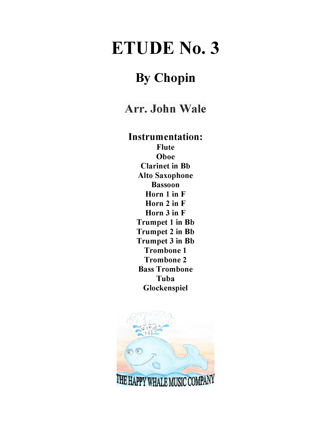 Etude No. 3 (arr. John Wale)