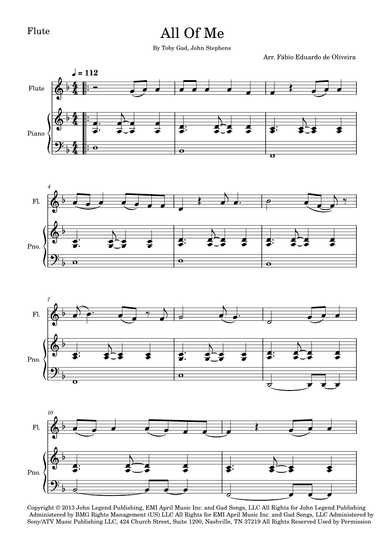 All Of Me (arr. Fabio Eduardo de Oliveira)