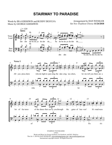 Stairway To Paradise (arr. Dan Wessler)