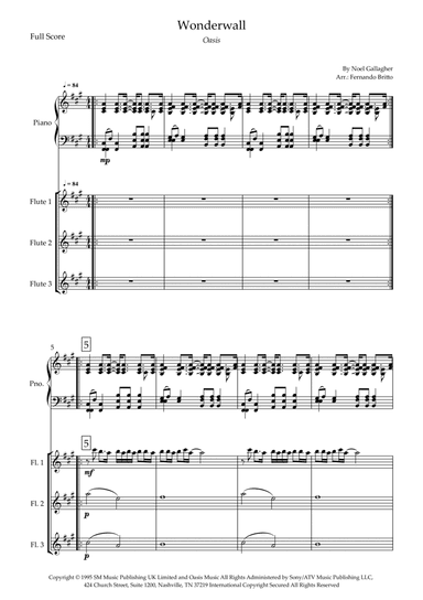 Wonderwall (arr. Fernando Britto)
