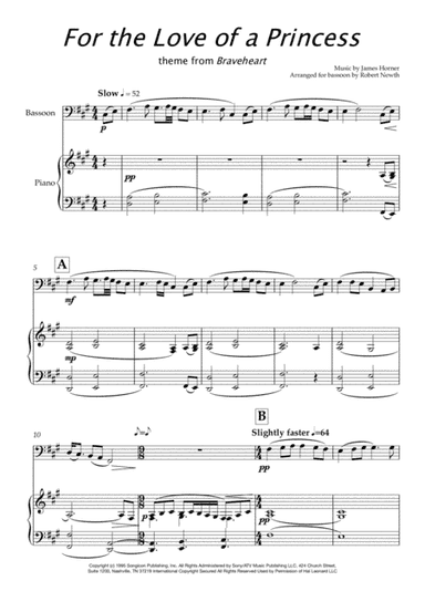 For The Love Of A Princess (arr. Robert Newth)