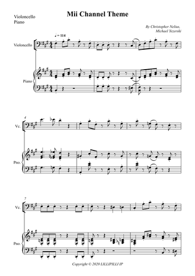 Mii Channel Theme (arr. Wesley S. SIlva)