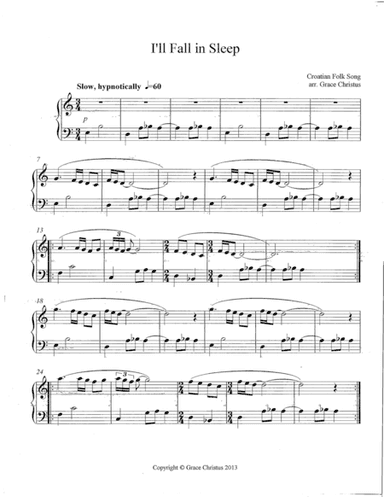 I'll Fall in Sleep (arr. Grace Christus)