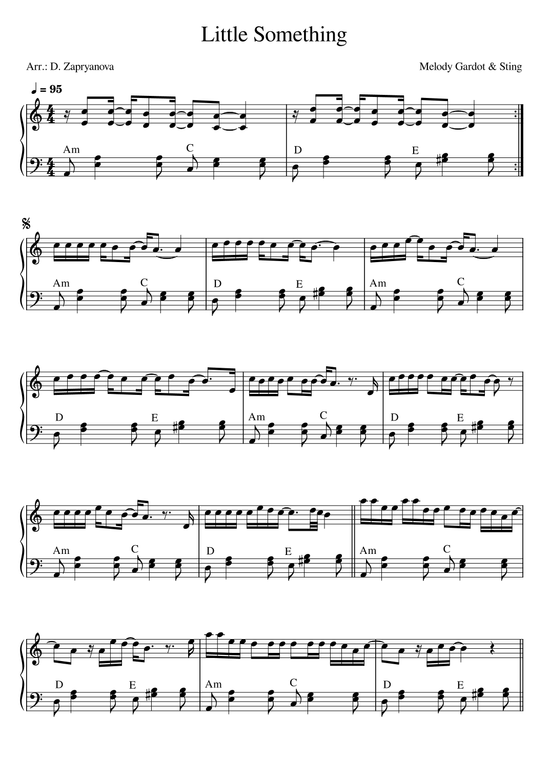 Little Something (arr. Desislava Zapryanova)