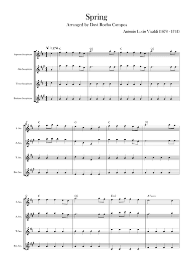 Spring (arr. Davi Rocha Campos)