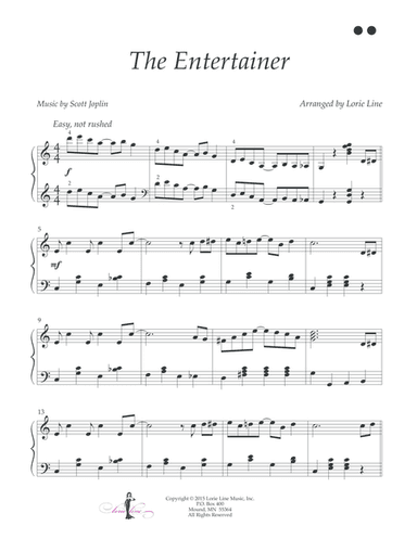 The Entertainer - EASY! (arr. Lorie Line)