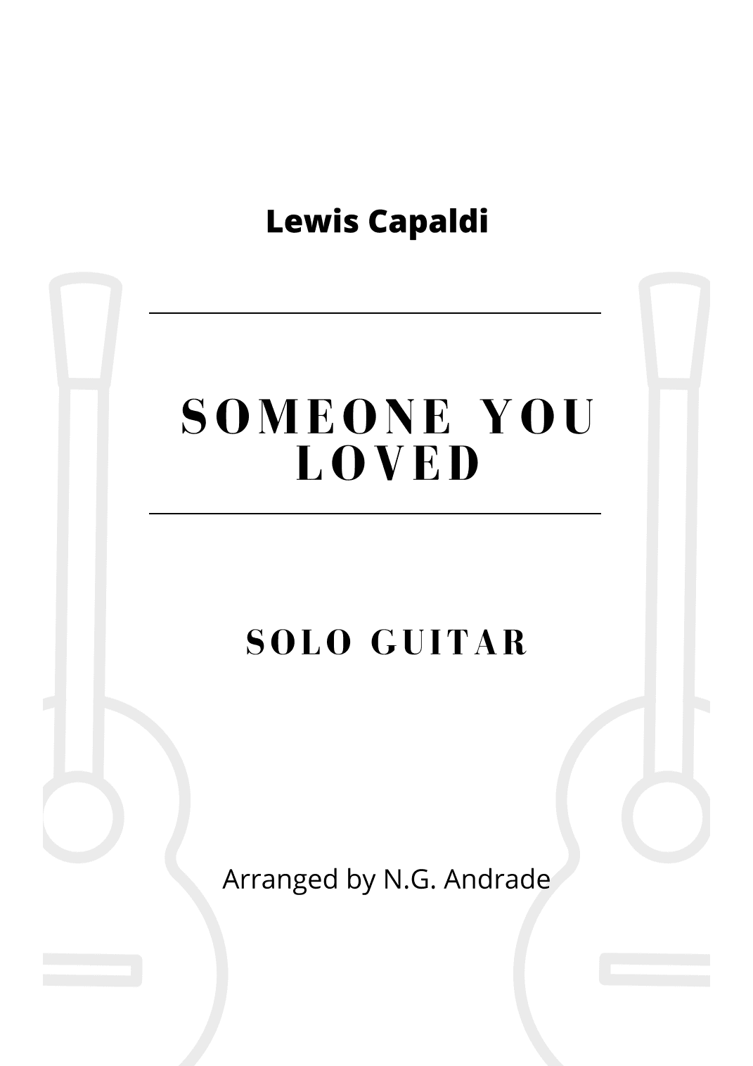 Someone You Loved (arr. N.G. Andrade)