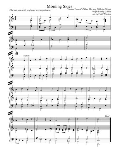 Morning Skies (arr. Faith Winston)