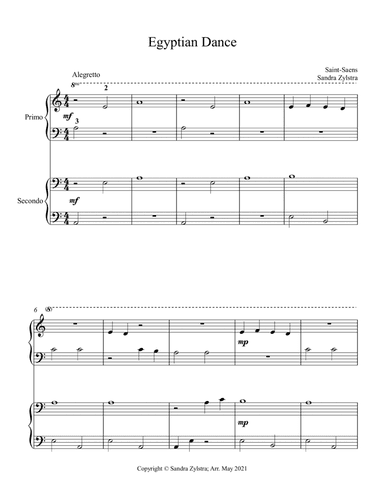 Egyptian Dance (beginning solo with optional elementary duet) (arr. Sandra Zylstra)