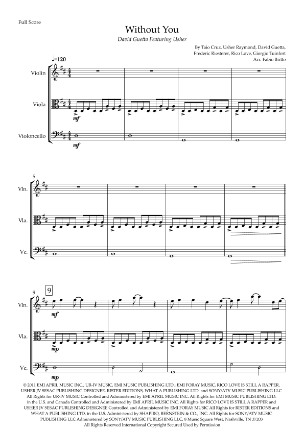 Without You (arr. Fabio Britto)