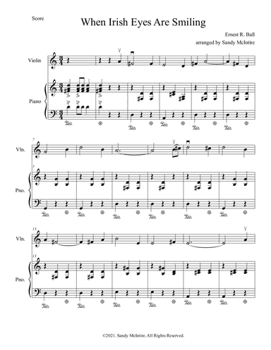 When Irish Eyes Are Smiling (arr. Sandy McIntire)