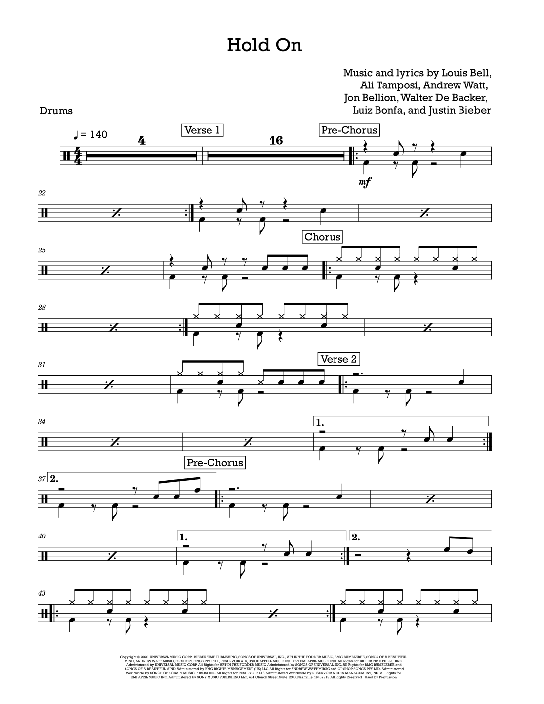 Hold On (arr. David Lartey)