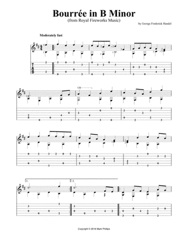 Bourrée in B Minor (arr. Mark Phillips)