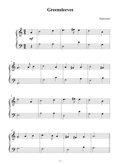 Greensleeves (arr. Douglas Passoni)