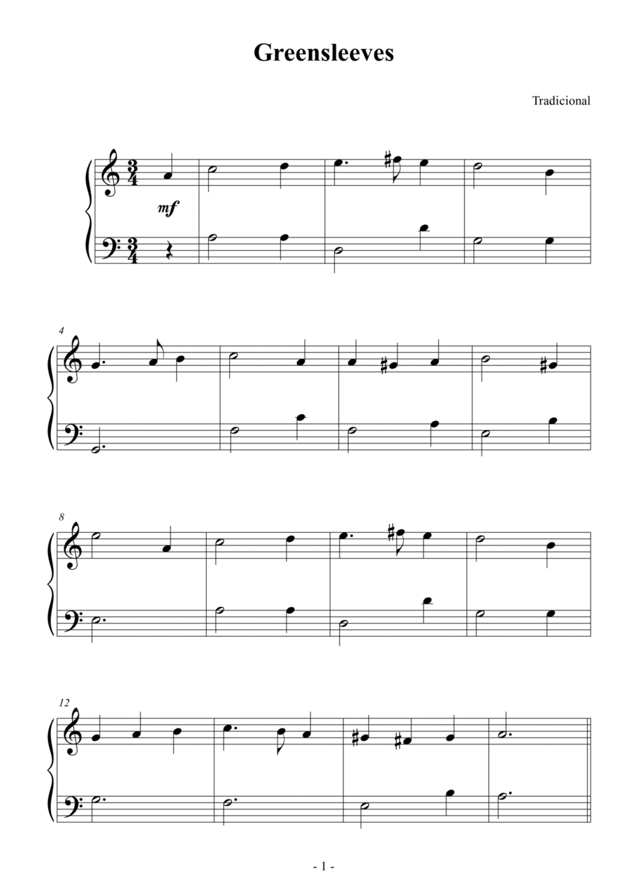 Greensleeves (arr. Douglas Passoni)