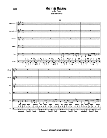One Fine Morning (arr. Tim Olt)