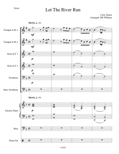 Let The River Run (arr. DB Williams)
