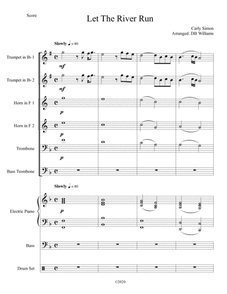 Let The River Run (arr. DB Williams)