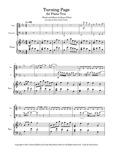 Turning Page (arr. Ryan Nobles)