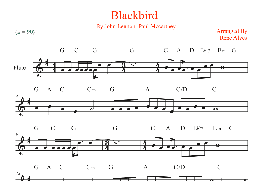 Blackbird (arr. Rene Alves)