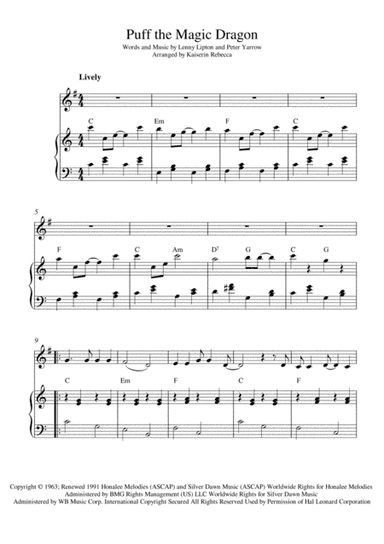 Puff The Magic Dragon (arr. Kaiserin Rebecca)