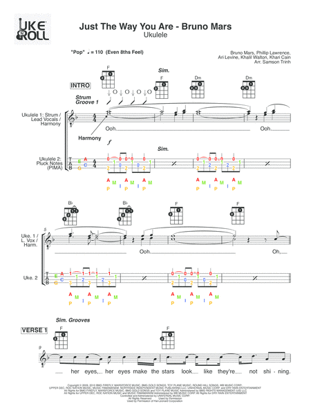 Just The Way You Are (arr. Samson Trinh)