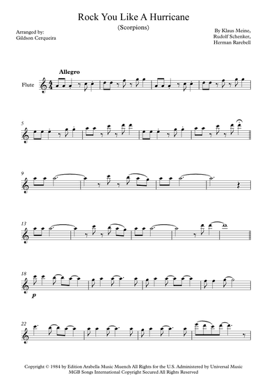 Rock You Like A Hurricane (arr. Gildson Cerqueira)