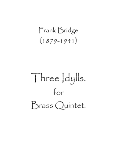 Three Idylls (arr. Spence Bundy)