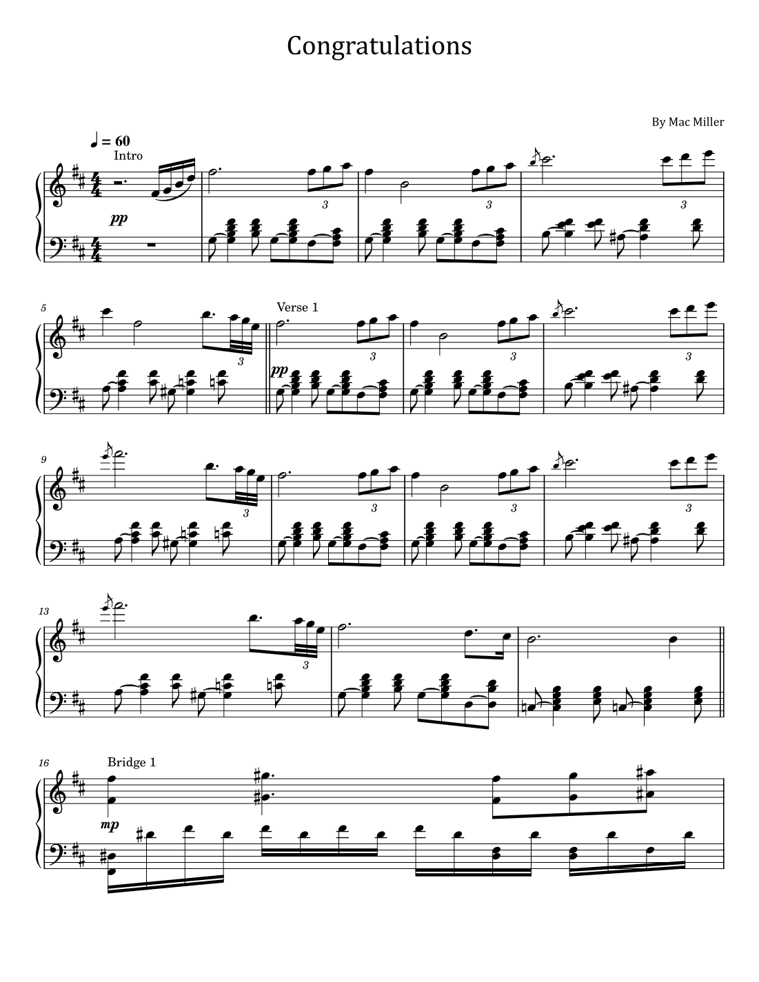 Congratulations (arr. poon)