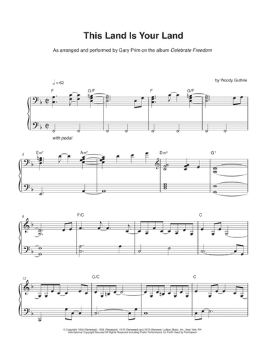 This Land Is Your Land (arr. Gary Prim)