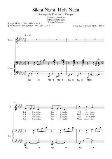 Silent Night, Holy Night (arr. Davi Rocha Campos)