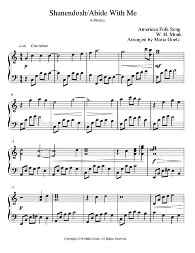 Shanendoah / Abide With Me (arr. Maria E Goelz)