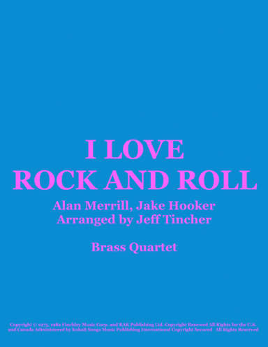 I Love Rock 'n Roll (arr. Jeff Tincher)