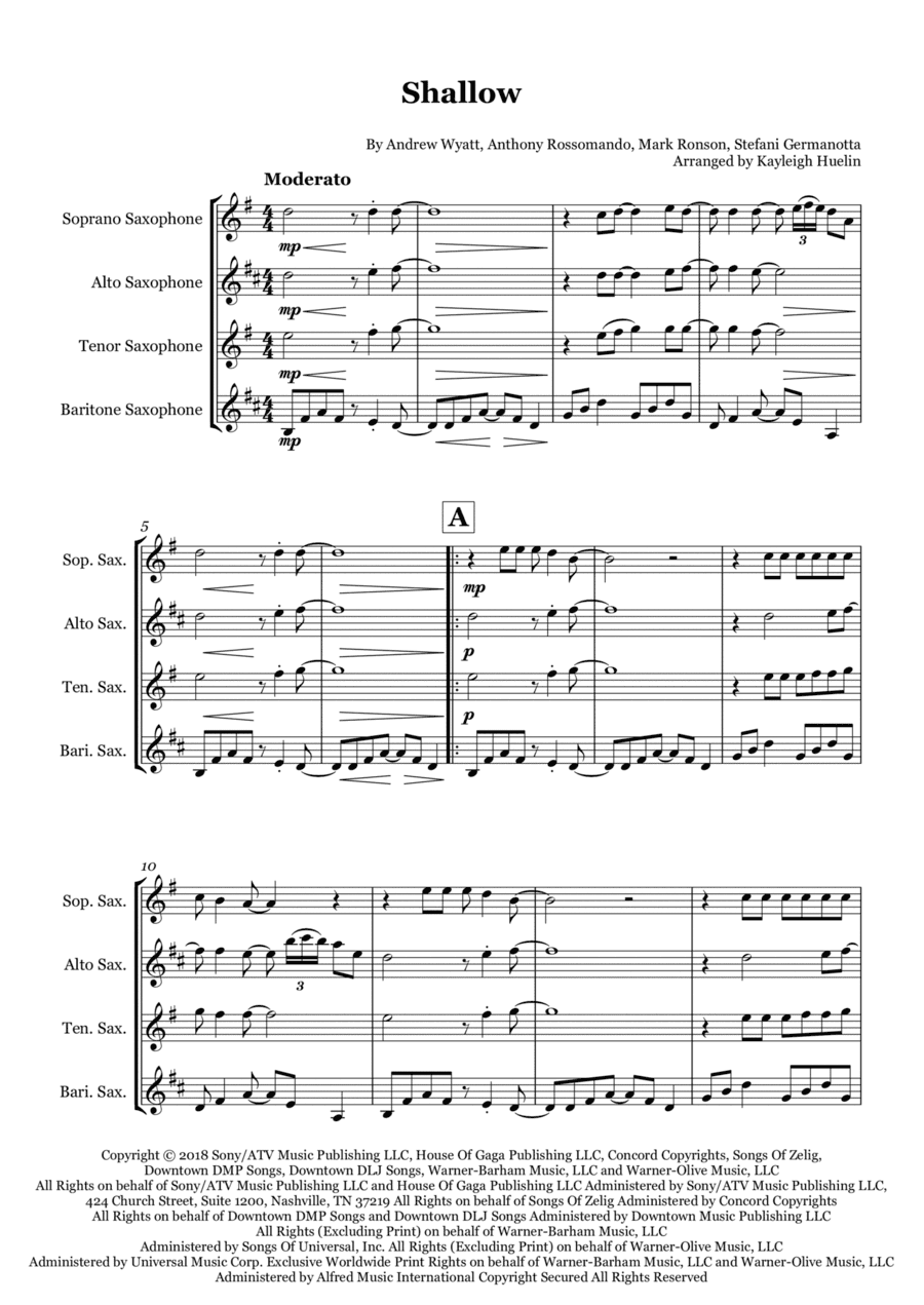 Shallow (arr. Kayleigh Huelin)