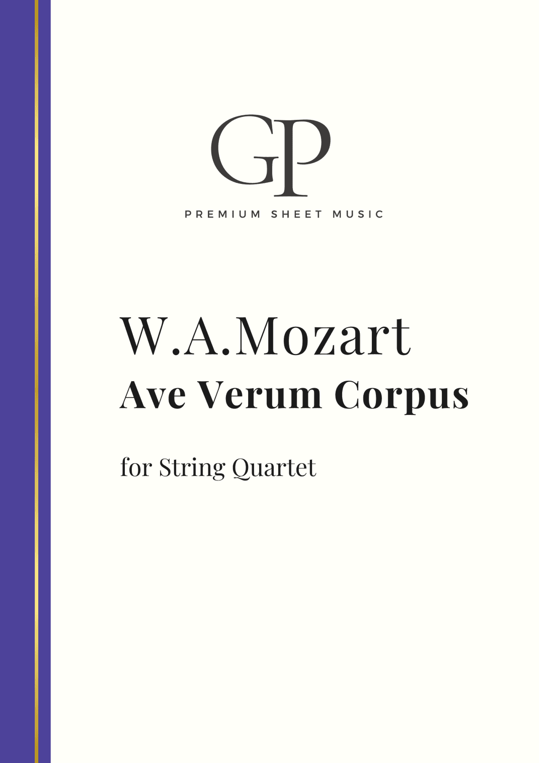 Mozart - Ave Verum Corpus for String Quartet (arr. GP)