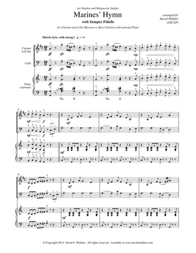Marine's Hymn with Semper Fidelis (arr. David Winkler)