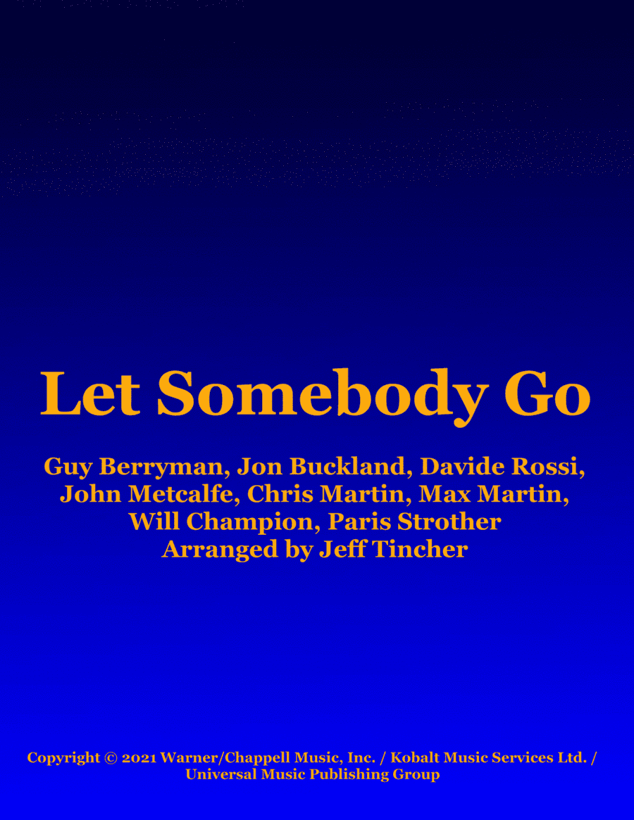 Let Somebody Go (arr. Jeff Tincher)