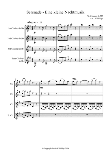 Eine Kleine Nachtmusik (arr. Justin Wildridge)