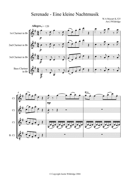 Eine Kleine Nachtmusik (arr. Justin Wildridge)