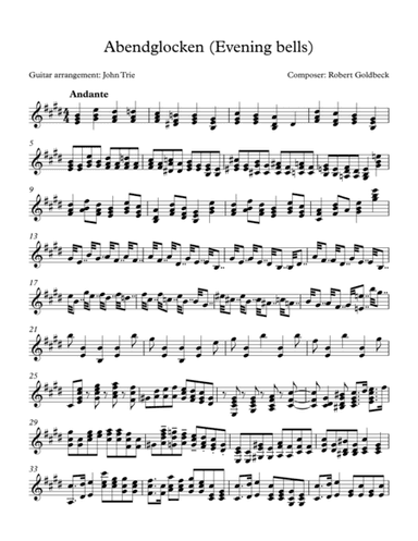 Abendglocken (arr. John Trie)