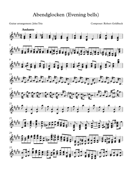 Abendglocken (arr. John Trie)