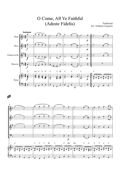 O Come, All Ye Faithful (arr. Gildson Cerqueira)