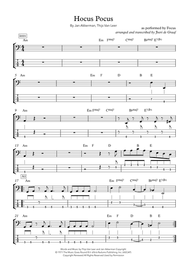 Hocus Pocus (arr. Joeri de Graaf)