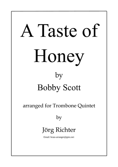 A Taste Of Honey (arr. Jörg Richter)