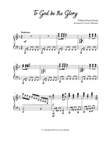 To God be the Glory (arr. Lovely Joy Matamis)