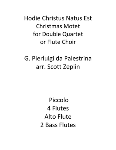 Hodie Christus Natus Est (arr. Scott Zeplin)