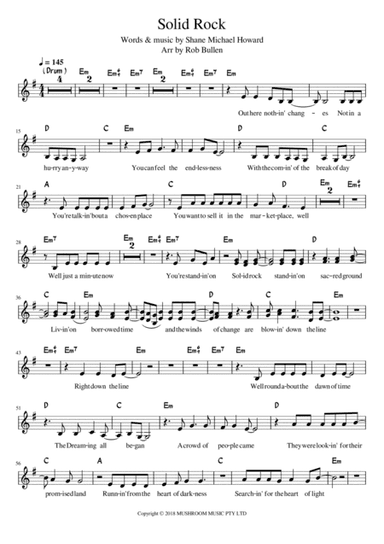Solid Rock (arr. Rob Bullen)