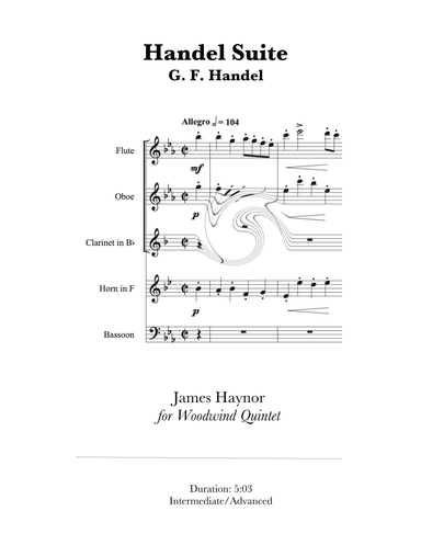 Handel Suite for Woodwind Quintet (arr. James Haynor)